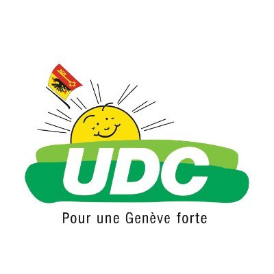 Page Twitter officielle de l'UDC Genève.