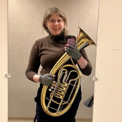 MLIS student and music comp graduate. Likes German symphonies, Weird Al, and reading far too many books. I 💛 my Wagner tuba. She/her/hers, RA Warrior, 🏳️‍🌈