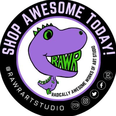 RawrArtstudio's profile picture. IT’S TIME TO SHOP AWESOME! We are a collective of artist from diverse backgrounds selling stickers, and apparel. Donating to radically organizations.