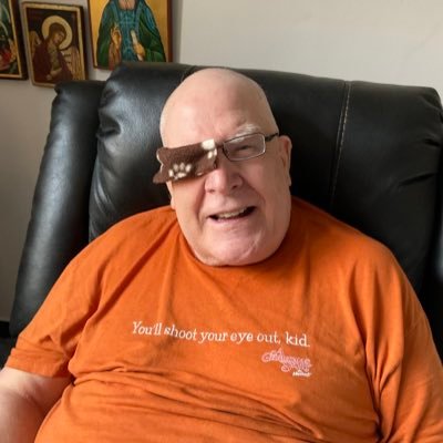 Retired professor of anthropology, Jesuit priest, PPMS (primary progressive multiple sclerosis), in infirmary, short tweets, can’t walk or type, travel W IPad.