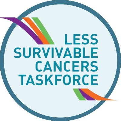 We are the Less Survivable Cancers Taskforce, made up of: @ActionHeartburn, @BrainTumourOrg @GutsCharityUK, @LiverTrust, @Roy_Castle_Lung and @PancreaticCanUK.