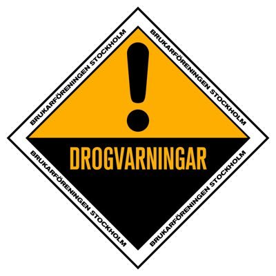 @sbrukarforening:ens konto för varningar om dåliga droger och annan bra harm reduction-information.