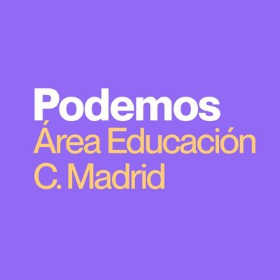 Área de Educación de @Podemos_CMadrid

Canal de Telegram: https://t.co/MV6X9AsH8t