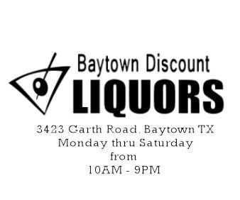 Baytown Discount Liquor is located at 3423 Garth Road in Baytown TX and is happy to serve you Monday through Saturday from 10AM - 9PM.