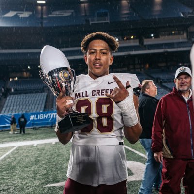 NickMaxey5's profile picture. North Greenville University | 6’4 210 DE/Athlete | Mill Creek 2022 7A STATE CHAMPION |