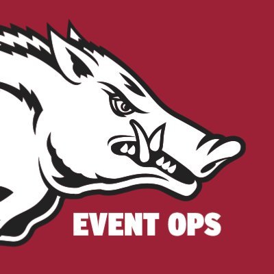 Official Twitter account of Arkansas Razorback Event Ops | we pick things up and put them down | Book your event with the Hogs today! (https://t.co/o9GxOUvwhu)