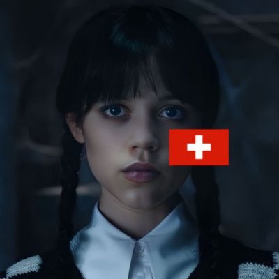 Wednesday Addams, but Switzerland edition