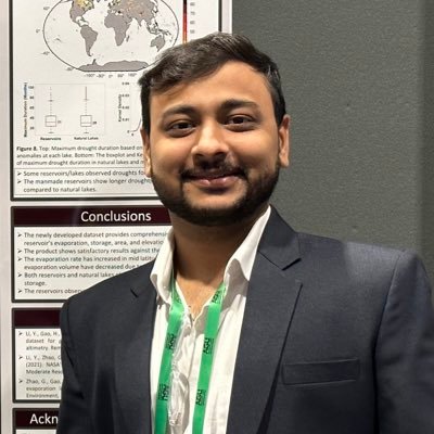 PhD student working on hydro climatic extremes and remote sensing of reservoirs with @gaohydro | Texas A&M | IIT Gandhinagar | LDCE |