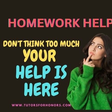 TutorsforHonors's profile picture. This is a network of 10,000+ Expert Tutors for your assistance.