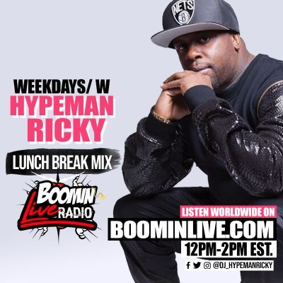 Radio Personality/DJ  Boominlive Radio Bookings: p.ricky303@gmail.com 
ig:dj__hypemanricky
