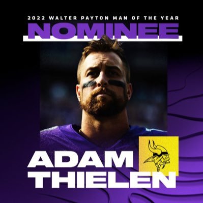 Lets help Adam win the extra $25k for his charity by tweeting #WPMOYchallenge Thielen