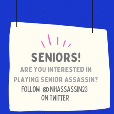 Read instructions below on how to sign up for senior assassin.TURN POST NOTIFICATIONS ON