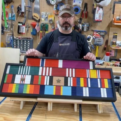 Veteran in Minnesota, maker of wooden military ribbon racks.  Also a husband, and father of 3, and an engineer by day.