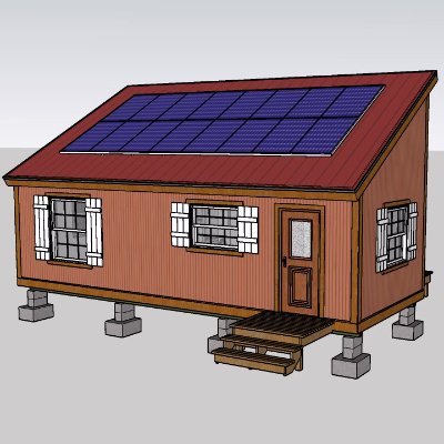 Unique Energy Efficient Permit and Build Ready Spartan Solar Tiny House Plans