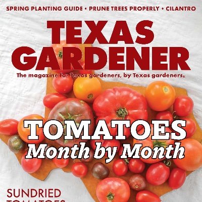 Texas Gardener is a bi-monthly magazine providing gardening advice to gardeners throughout Texas.