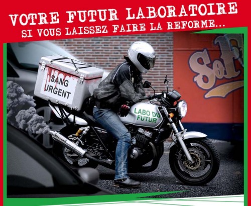 touchpasmonlabo's profile picture. Biologistes en colère se bat depuis 2010 pour le retrait des mesures qui signent l’arrêt de mort des laboratoires de biologie de quartier.