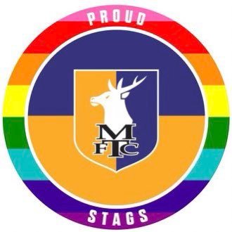 Proud Stags is the official @mansfieldtownfc LGBTQ+ supporters group. Our inbox is always open, proudstags@gmail.com!