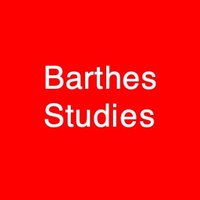 Barthes Studies(@BarthesStudies_) 's Twitter Profile Photo