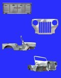 manufacturer, seller, exporter of high quality reproduction stainless steel bodies of cj3a and cj3b!  we also have replacement parts like windshield, grille etc