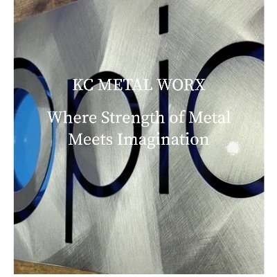 KC Metal Worx fabricates unique high end signage that provides an artistic flare for your building or office space.