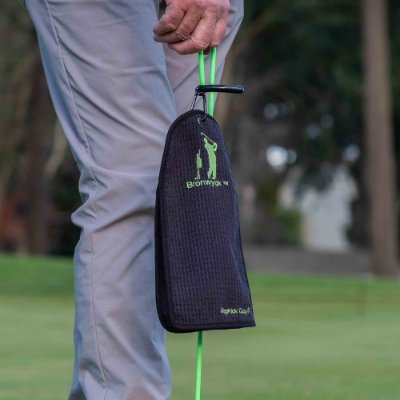 World's Best Golf Club Stand Ever. A Golfer's best companion. It keeps your clubs clean, dry and visible on the fairway as you approach the green. Made in USA.