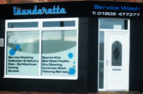 Launderette in Worksop giving offers on Service Wash, Duvets, Sports Kits, Contract Work Coin Op/Wash/Dry, Call for a chat, 73 Eastgate Worksop or tel 477377