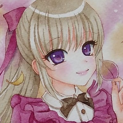 透明水彩でイラストを描いています。女の子とお花とリボンなど。いろいろ遅い人。無言フォロー失礼しています。水彩らしさをもっと生かしたい。