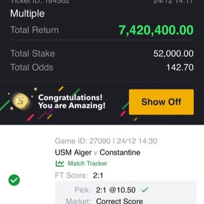 Hello if you are interested in football betting game dm for your 100% sure correct score Fixedmatch 
Or text me on WhatsApp now +2348149292114