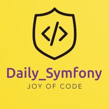 daily_symfony's profile picture. #Symfonystuff #Routine #Practice #PHP

Le plaisir du code avec Symfony !!