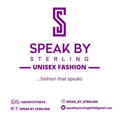 SPEAK BY STERLING - Fashion that Speaks