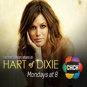 Follow @CHCHTV for all things Hart of Dixie on CHCH. Rachel Bilson stars in 'Hart of Dixie' - Mondays at 8, only on CHCH.