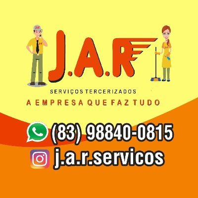 J.A.R.ServiçosTerceirização de Mão de Obra, Especializada em Geral. Portaria, Porteiros, Zelador, Recepcionistas,Faxineira em Geral.(83)WHATSAPP:98840-0815