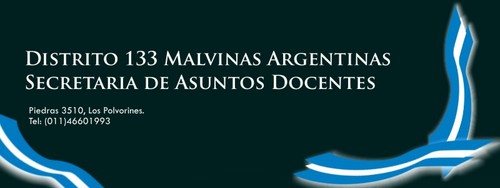 Secretaría de Asuntos Docentes
Partido de Malvinas Argentinas (133)
Encuentra aquí las últimas Noticias:
