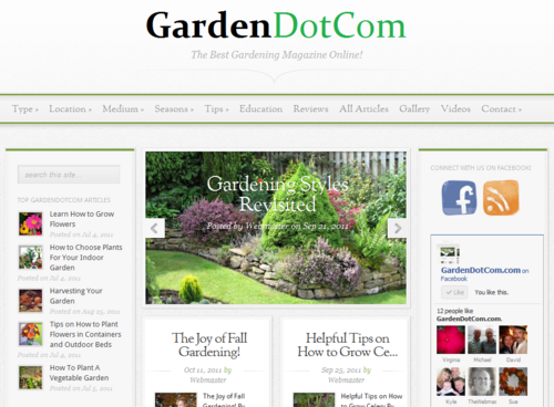 GARDENDOTCOMcom's profile picture. http://t.co/i7yAr2j2rx Online Gardening Magazine. Resource, Reviews, Tips and Tricks. If you love gardening - you love us! We Follow Back