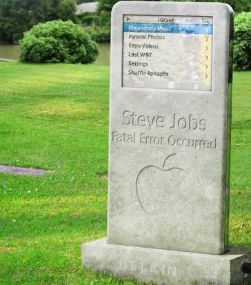Dedicated to the decomposition of Steve Jobs, and the happiness surrounding his much-rejoiced and much-deserved iPassing. iKarma.