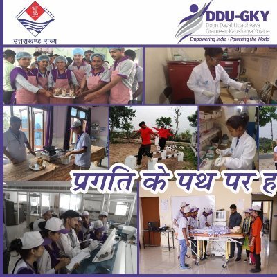 DehradunDdugky's profile picture. DDU-GKY,  a placement linked Skill  Development Scheme implemented in Uttarakhand with the aim of  "Skill on hills".