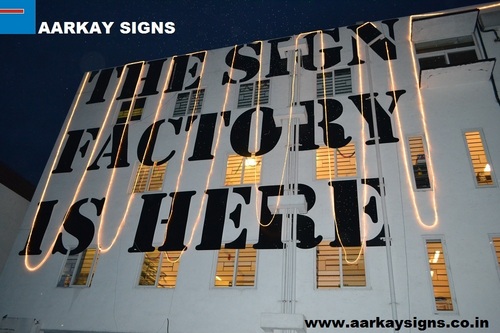 The Sign Factory, Sign manufacturers with over a 1000+ clientele, 
One Stop Signage Solutions! ~ Rakesh Kingar - Founder & Managing Director, India