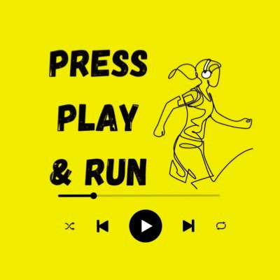 PressPlayAndRun's profile picture. A new podcast launching early in 2023 for runners that are never really sure they are runners, but who press play and keep running just in case.