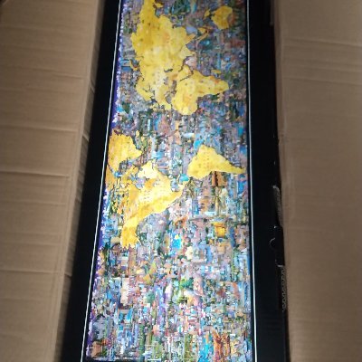 The goal of traveling by human power became impossible, so I made a puzzle of 60,000 pieces and traveled with the puzzle.