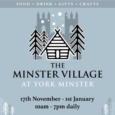 Situated at the South Door of York Minster, with several wooden cabins offering food, drinks & gifts, & to admire the view. 17 Nov 22 - 1 Jan 23. Entry free.