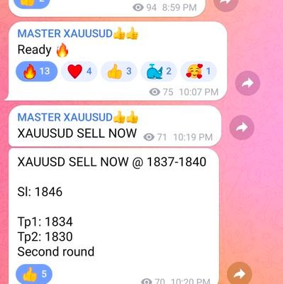 #XAUUSD $YOU WILL GET PROFITABLE SIGNALS 

#XAUUSD #GBPUSD
TRADING FROM SINCE 2015 ALL HISTROY AVAIBLE IN MY TELEGRAM CHANNEL 
PROVIDE YOU DAILY SINGNALS