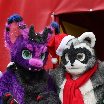 Fursuiter and Photographer 
Fursuits:
Ryuga (dragon) made by CatZero (@catzero2333)
Arai (raccoon) made by Ailurus (@ailurusthepanda)