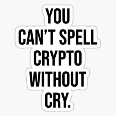 This is crypto, either learn fast or Go Cry…