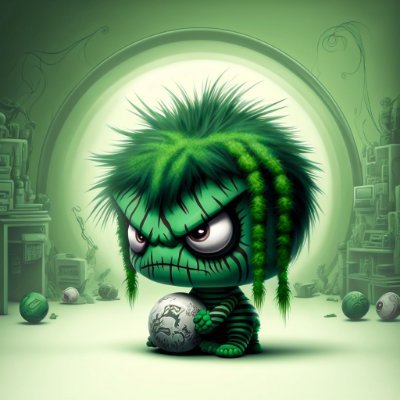 fuzzballerz's profile picture. The first Stable Diffusion AI driven NFT collection! Fuzzballerz battle for color changes, a rad rainbow mohawk, or to become a fire breathing dragon.