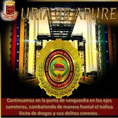 Auxiliar URIA Nro. 35 Apure CNA GNB ¡Laeales Siempre... Traidores Nunca!