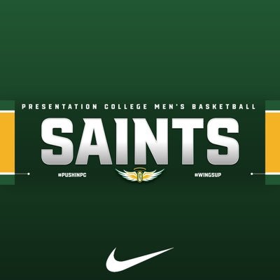 Official Twitter Account of Presentation College Saints Men's Basketball | NAIA | North Star Athletic Association | #Pushin🅿️C | #WingsUp🤙