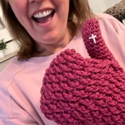 Love being a wife and mom…making mittens with meaning🙏🏻