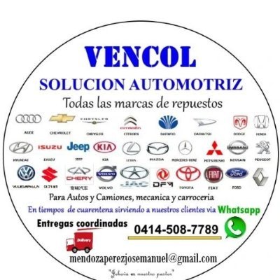 Tienda ON LINE Frontera Colombo Venezolana RepuestosAutomotrices Todas las Marcas Originales y Genericos ,Nuevos y Usados Envio a Toda Venezuela