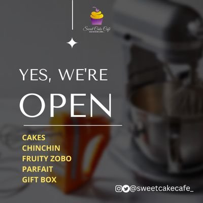 Madam Sweet Cake Café🧁|| Married ||  I bake for a living || Cake || Chinchin| Parfait|| Fruity Zobo|| No birthday cakes
https://t.co/uHKjZc1klj