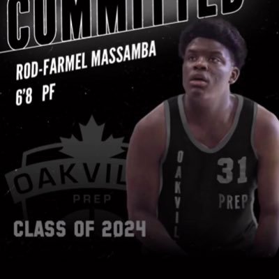 Rod-Farnel Massamba French Player 🇫🇷6’9 Forward/ 7’1 Wingspan C/O 2024 @Oakvilleprep (Canada🇨🇦)